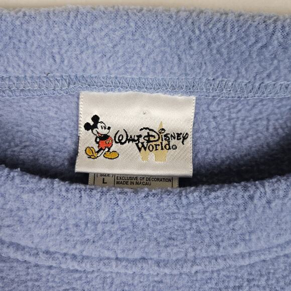 Vintage 90s Winnie The Pooh Sweatshirt Disney World Embroidered Patch Womens L - Picture 8 of 14